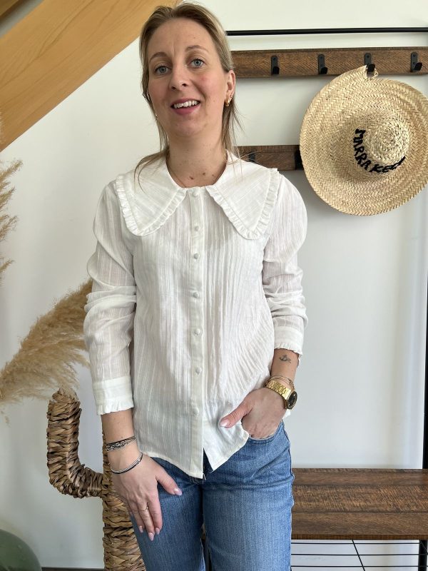 Blouse col claudine