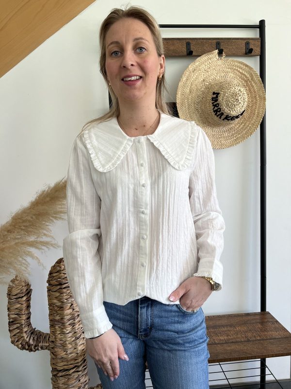 Blouse col claudine