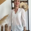 Blouse blanche dentelle
