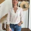 Blouse blanche dentelle