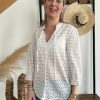 Blouse blanche dentelle