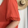 Blouse brique