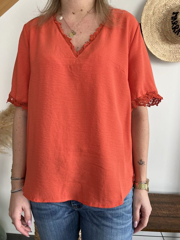 Blouse brique