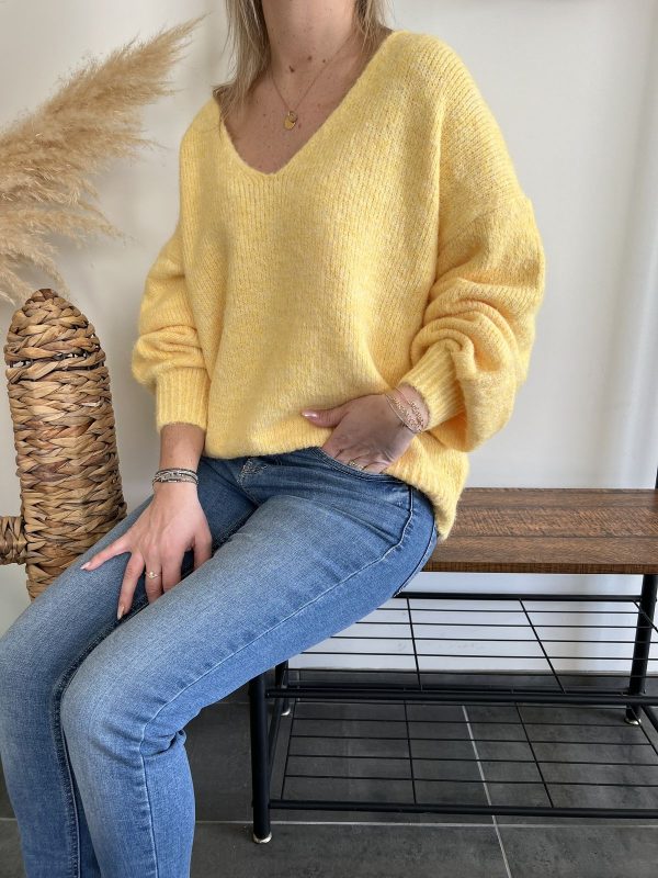Pull jaune