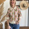 top crochet coloré