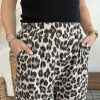Pantalon léopard gaze de coton