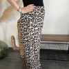 Pantalon léopard gaze de coton