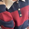 Pull polo femme