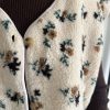 Gilet sans manches à fleurs