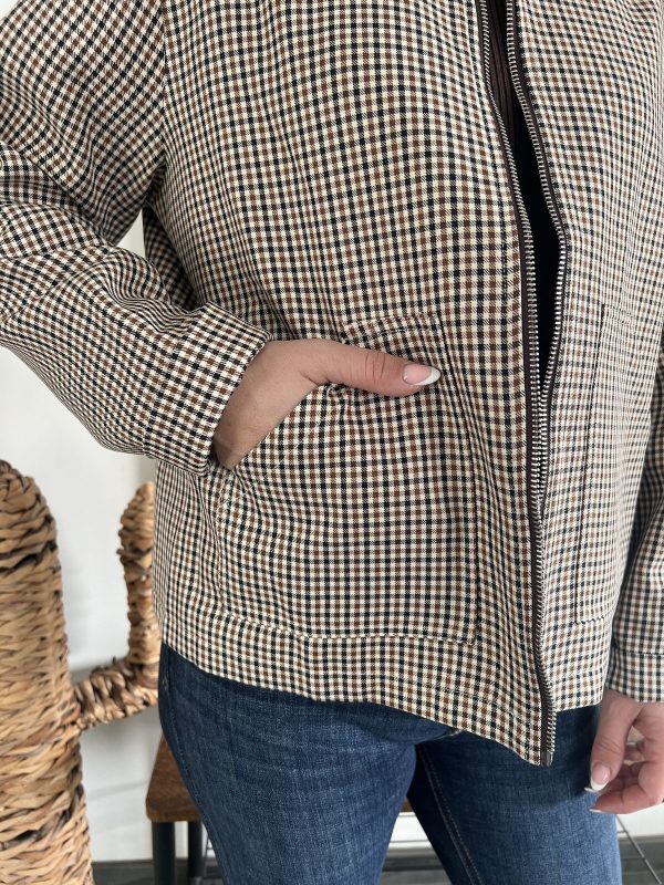 veste à motif prince de galles