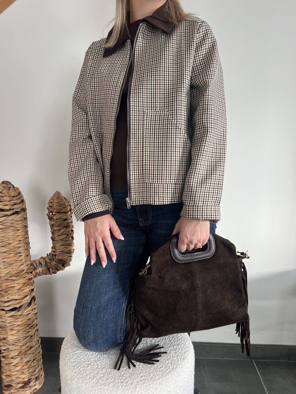 veste à motif prince de galles