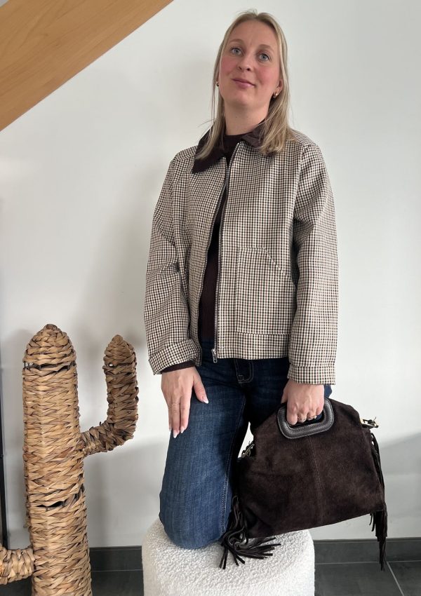 veste à motif prince de galles