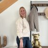 Pull chemise écru