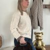Pull chemise écru