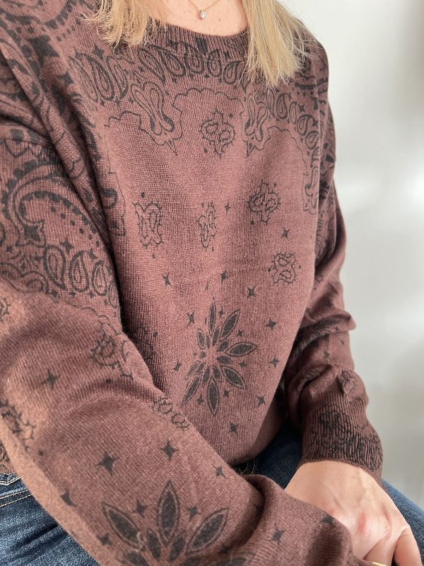 pull marron pour femme