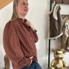 Chemisier femme à carreaux
