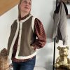 gilet sans manches kaki pour femme