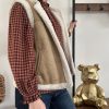 Gilet sans manches beige