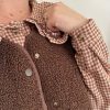 gilet mouton sans manches pour femme