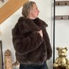 manteau fausse fourrure pour femme