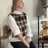 pull sans manches kaki
