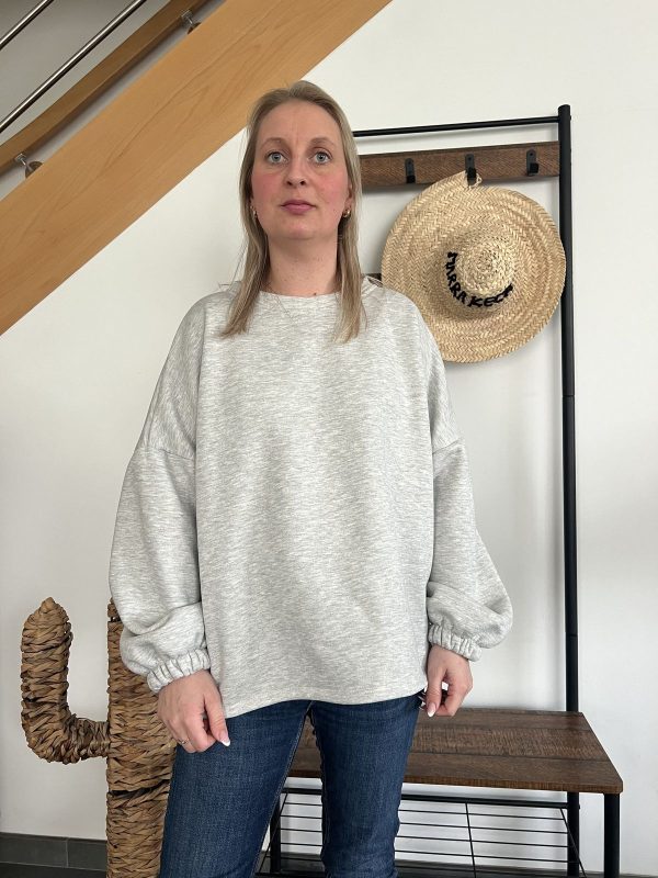 Sweat bisou gris