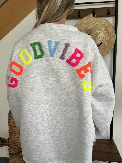 Sweat Good vibes multicolore