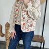 Veste sans manches floral pour femme avec chemise en broderie anglaise