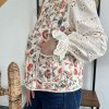 Veste sans manches floral