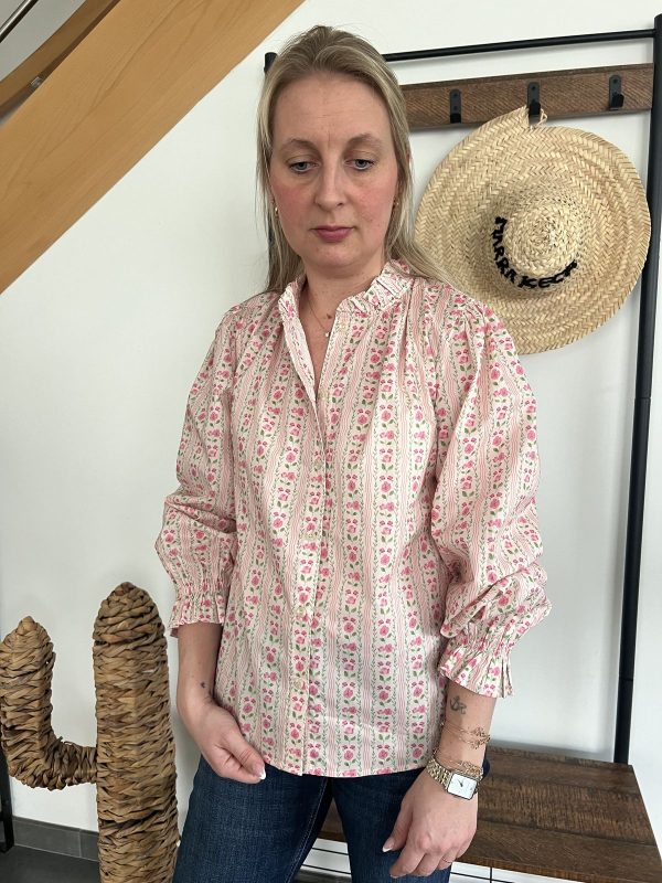 blouse pour femme aux motifs de rose