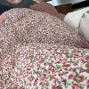 veste sans manches fleurie rose