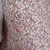 veste sans manches fleurie rose
