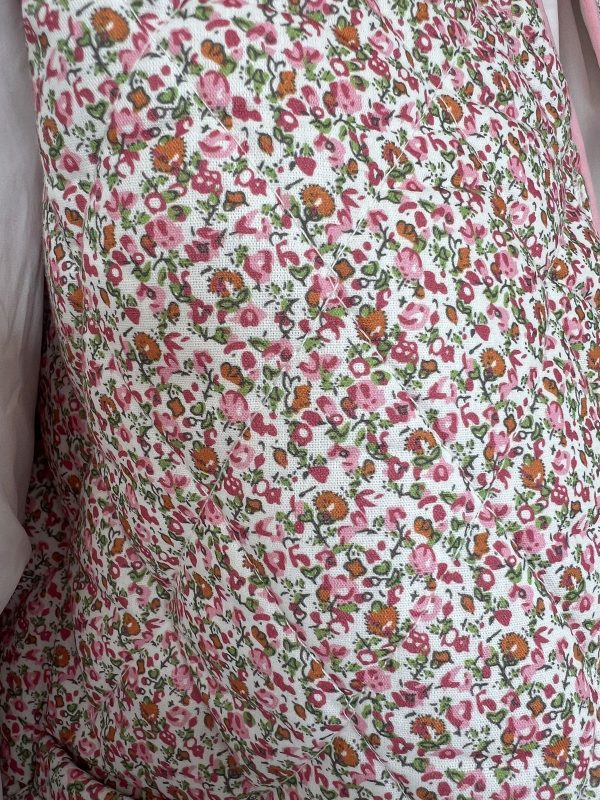veste sans manches fleurie rose