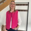 veste sans manches fuchsia