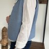 veste sans manches bleu ciel
