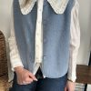 veste sans manches bleu ciel