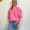 sweat bisou rose pour femme