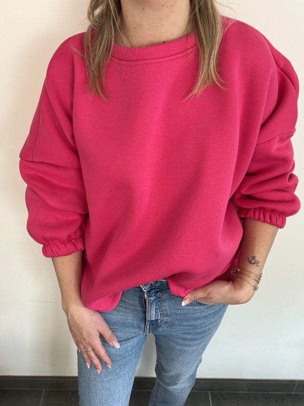 Sweat bisou fuchsia