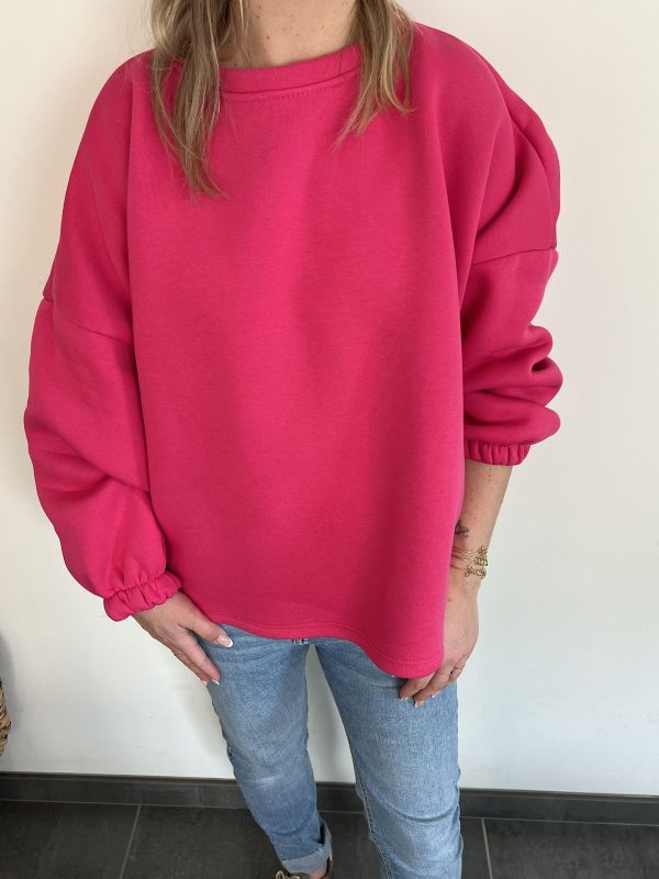 Sweat bisou fuchsia