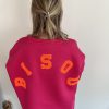 sweat bisou fuchsia