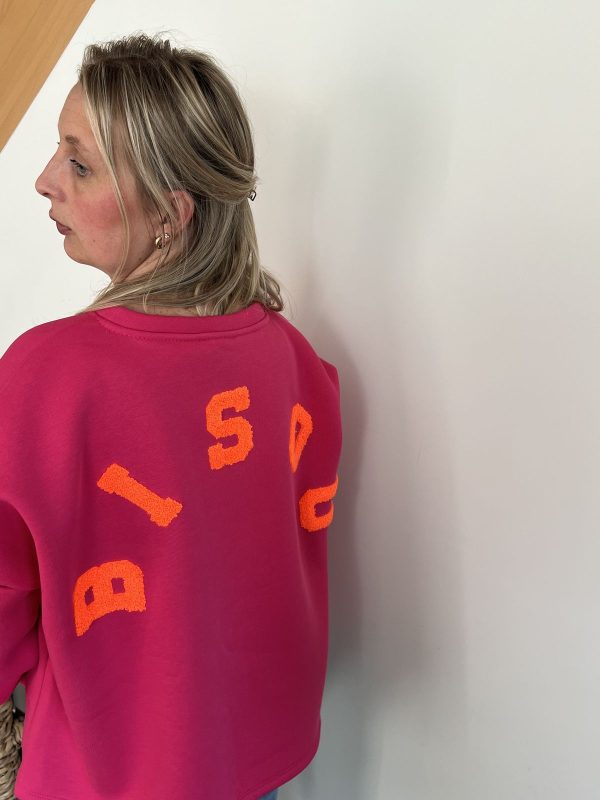 Sweat bisou fuchsia
