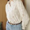 Chemise en broderie anglaise