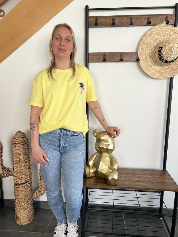 T-shirt Aloha jaune