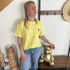 T-shirt Aloha jaune
