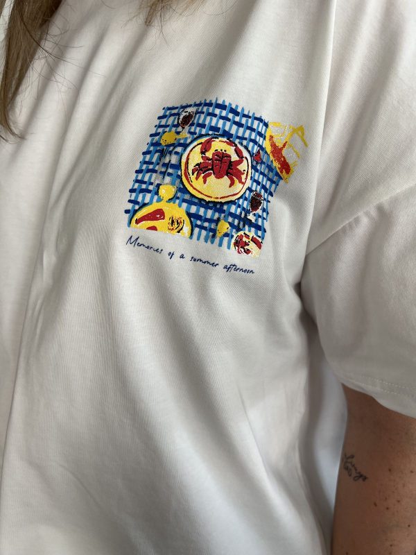 T-shirt crabe blanc