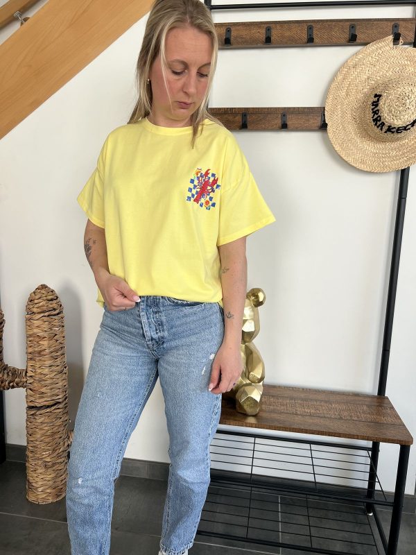 T-shirt homard jaune