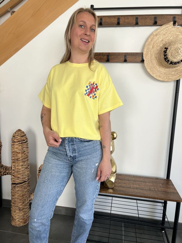 T-shirt homard jaune