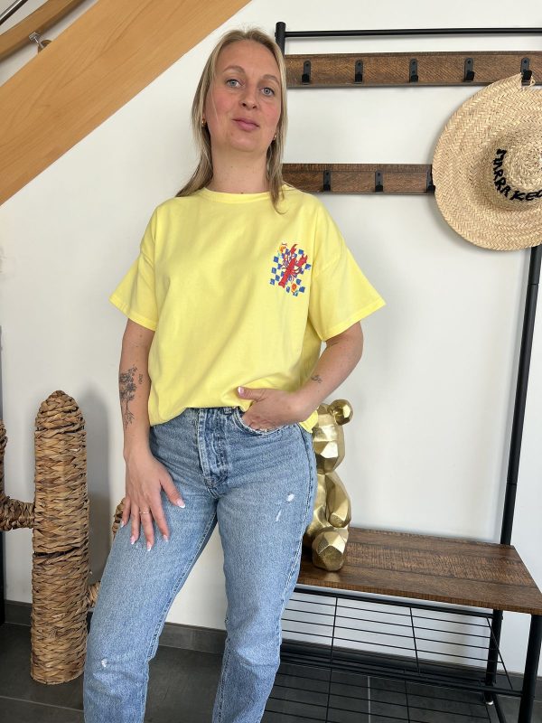 T-shirt homard jaune