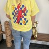 T-shirt femme homard jaune