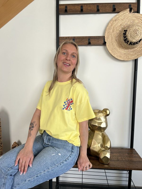 T-shirt homard jaune